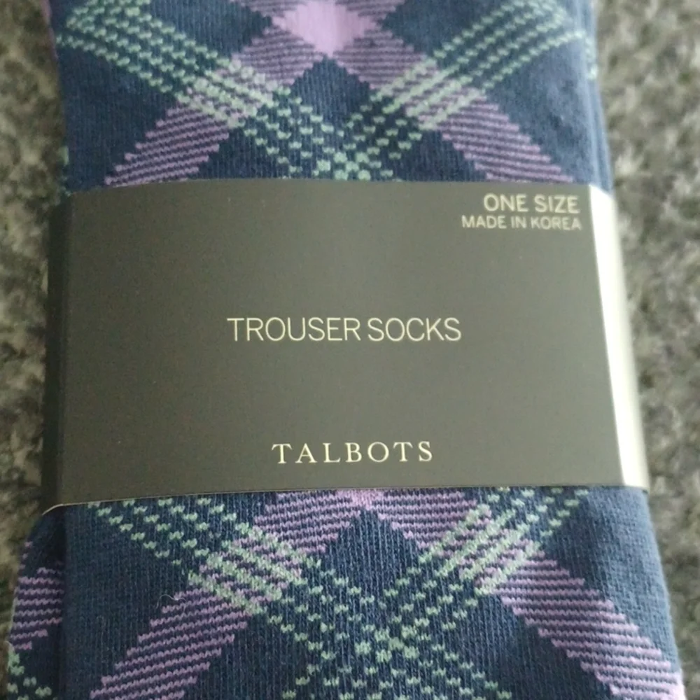 New Talbots Simple Bias Trouser Socks